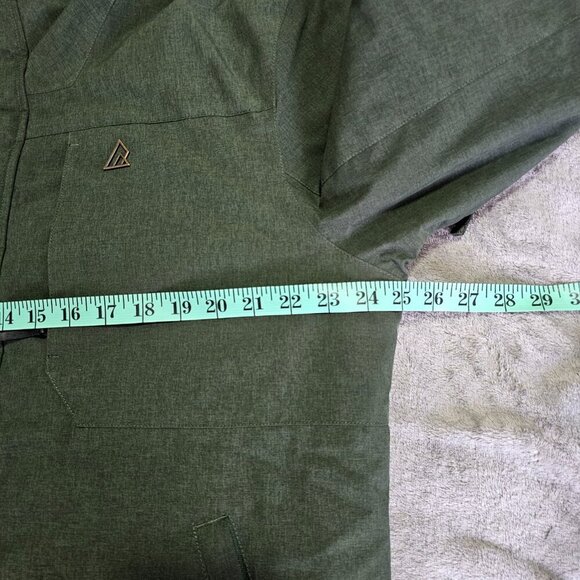 Men's Dark Green RipZone  Ski/Snowboarding Jacket, S L, Waterproof, Breathable - Picture 11 of 16